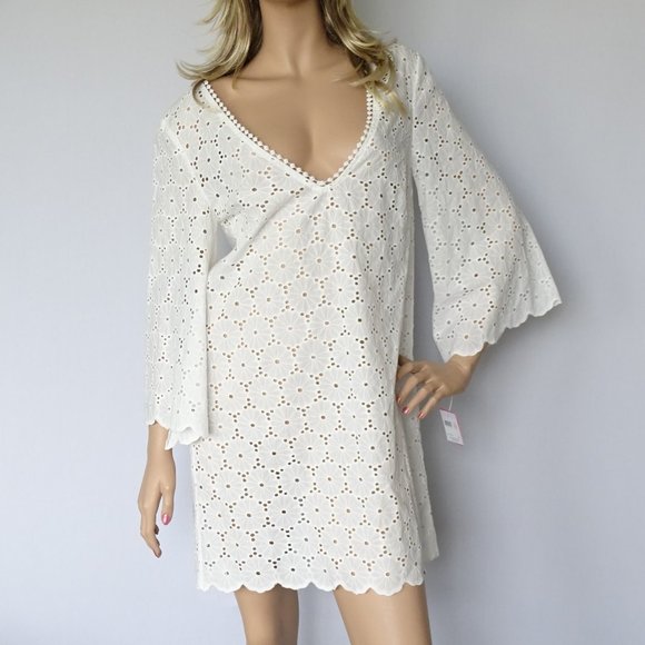 kate spade Other - Kate Spade Cotton Eyelet Dress Cover Up NWT XS